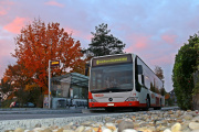 BSU-Bus bei der Haltestelle Allmend